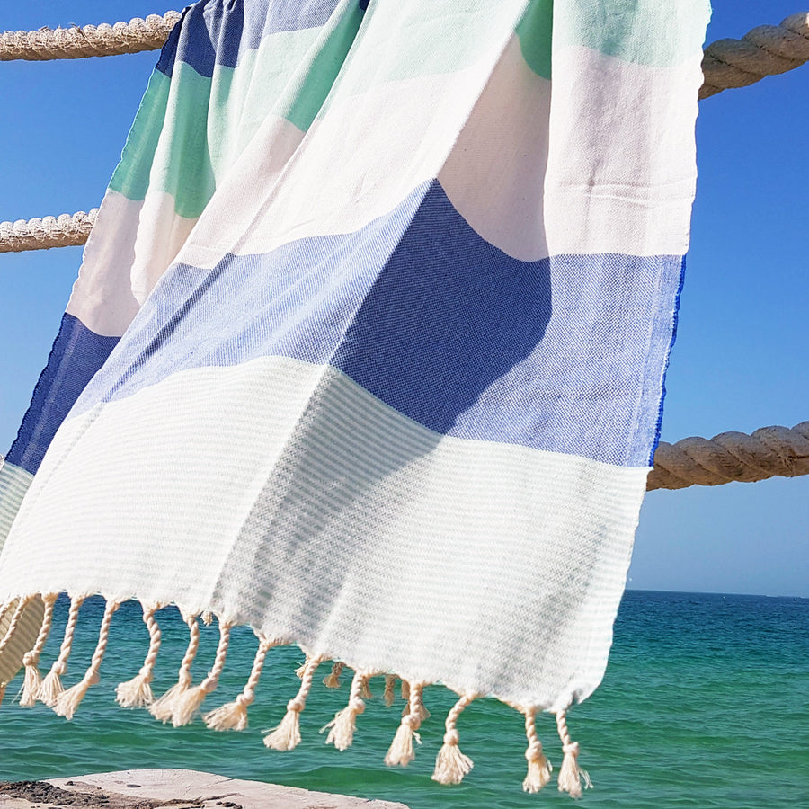 Hurley / Blue - Koala Handloomed Beach Towels Dubai